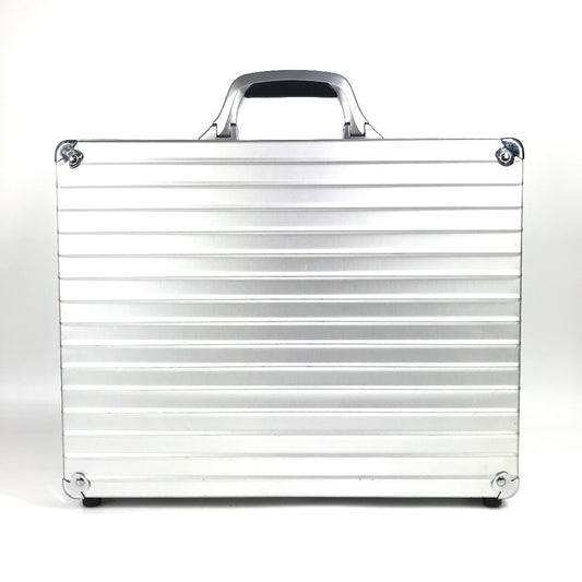 RIMOWA Business Bag with Dial Lock, Attache Case, Briefcase, Handbag, Trunk, Aluminum, Men's, Silver