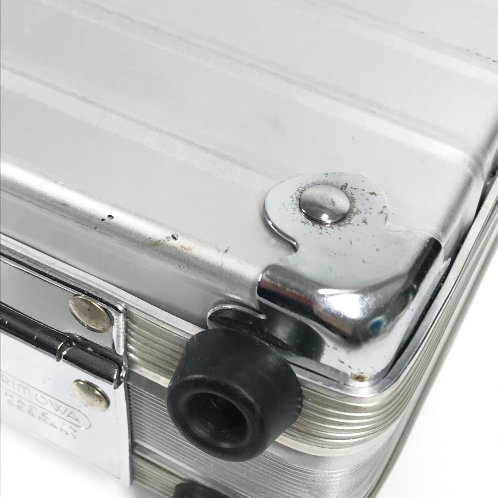 RIMOWA ビジネスバッグ ダイヤルロック式 カバン アタッシュケース ブリーフケース ハンドバッグ トランク ハンドバッグ アルミ メンズ シルバー