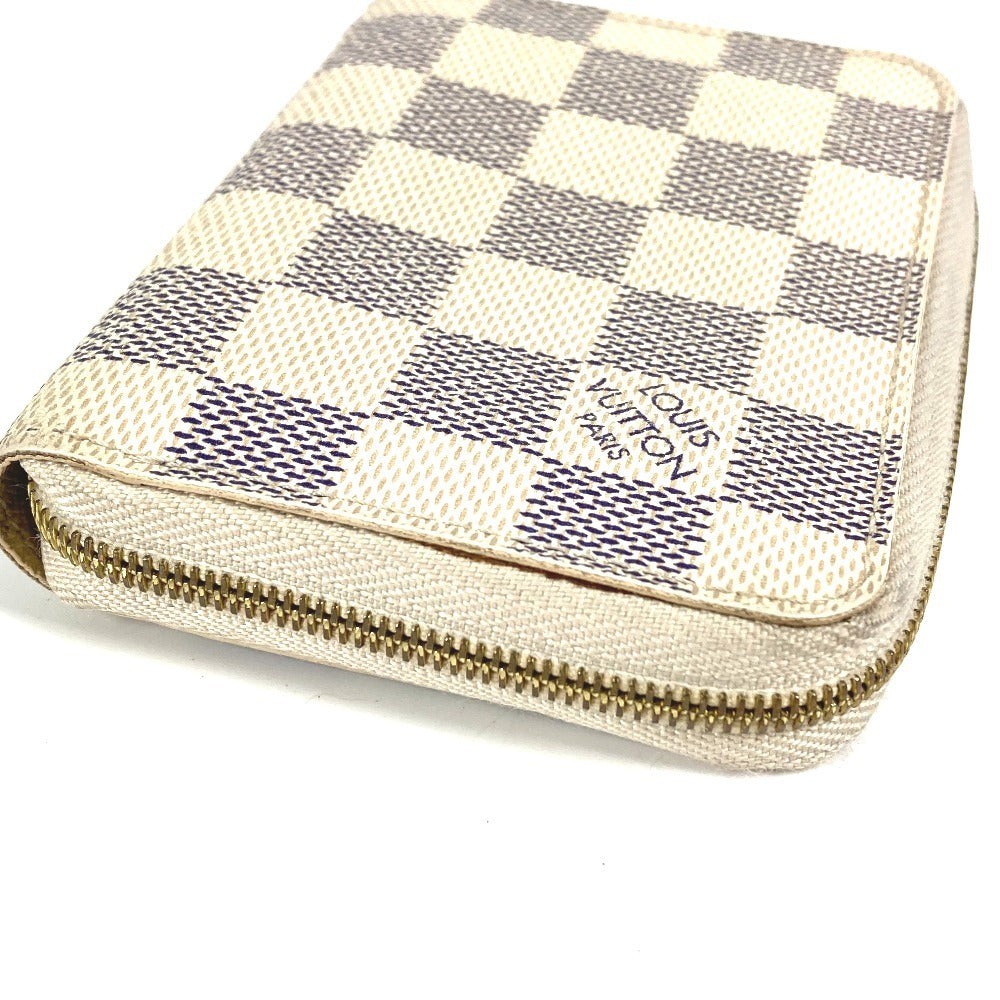 LOUIS VUITTON N63069 ダミエアズール ジッピーコインパース 財布 ウォレット 小銭入れ ラウンドファスナー コインケース ダミエアズールキャンバス ユニセックス ホワイト
