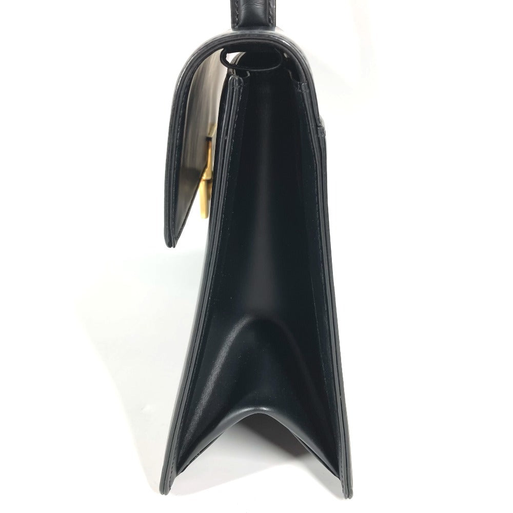 GIVENCHY ヴィンテージ ロゴ カバン トートバッグ ショルダーバッグ フラップ ハンドバッグ レザー レディース ブラック