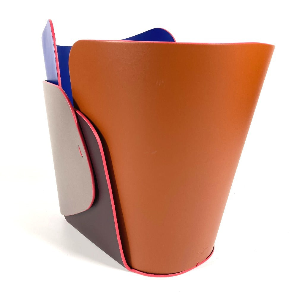 LOUIS VUITTON GI0322 プティ･ノマド コレクション オーバーレイボウルワイド パトリシアウルキオラ 小物入れ インテリア ばけつ オブジェ レザー ユニセックス ブラウン