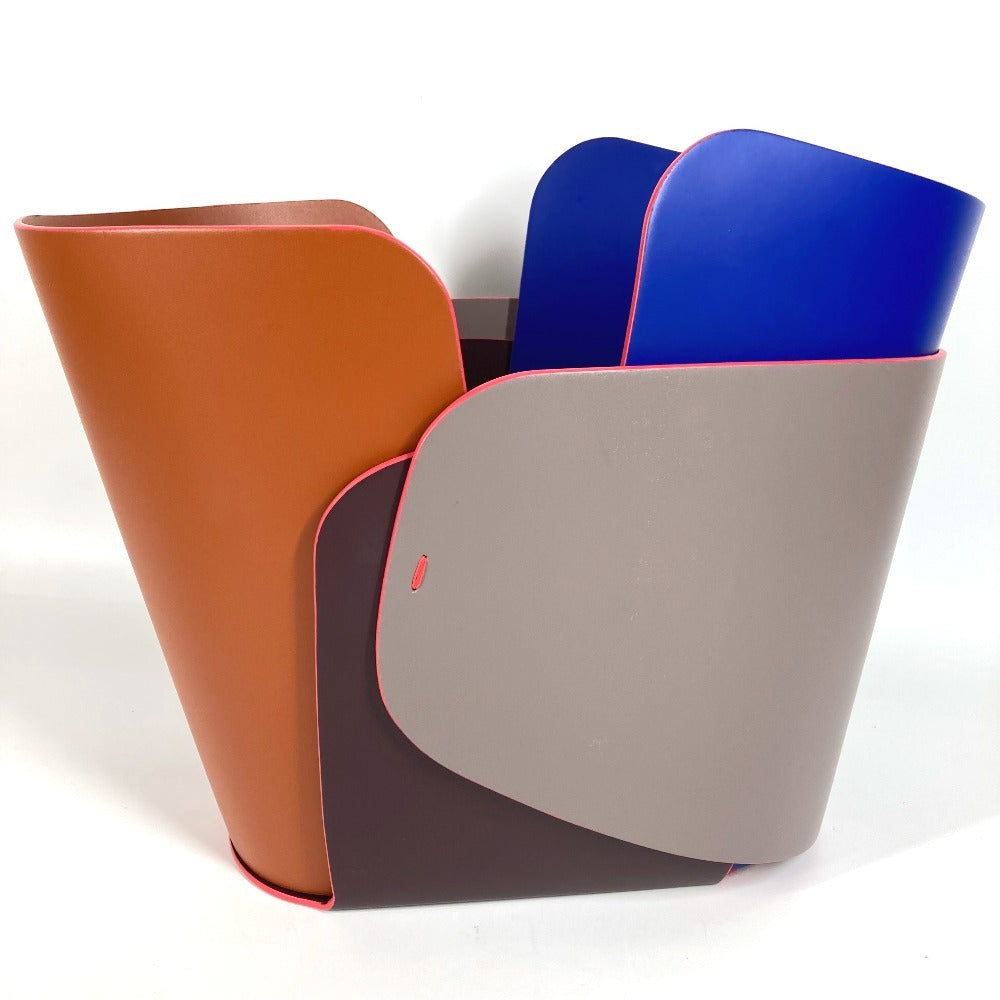 LOUIS VUITTON GI0322 プティ･ノマド コレクション オーバーレイボウルワイド パトリシアウルキオラ 小物入れ インテリア ばけつ オブジェ レザー ユニセックス ブラウン