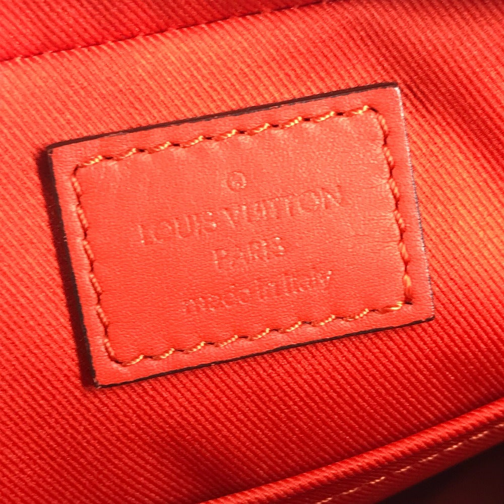 LOUIS VUITTON N23356 ダミエアンフィニ ポシェットディストリクト カバン 斜め掛け ポシェット ショルダーバッグ ダミエアンフィニレザー ユニセックス マグマ レッド