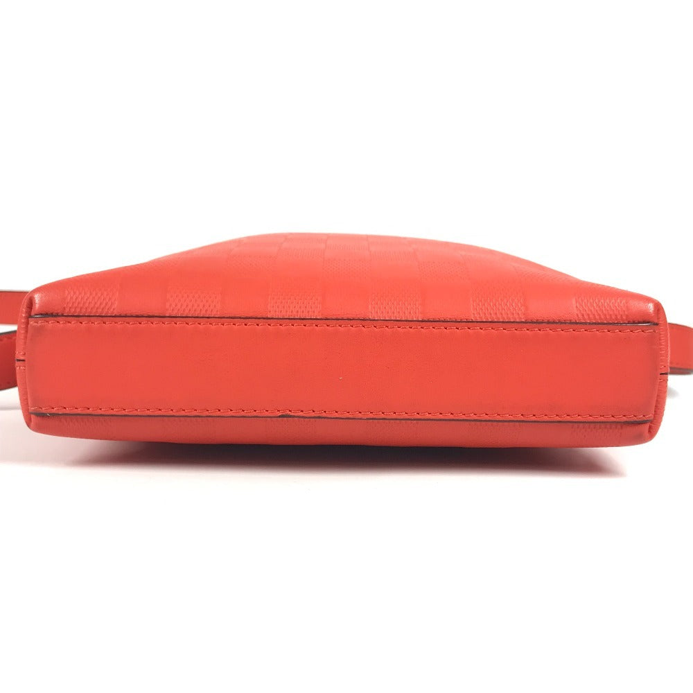 LOUIS VUITTON N23356 ダミエアンフィニ ポシェットディストリクト カバン 斜め掛け ポシェット ショルダーバッグ ダミエアンフィニレザー ユニセックス マグマ レッド