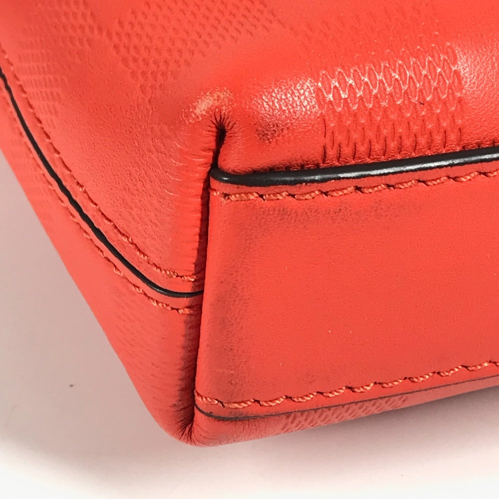 LOUIS VUITTON N23356 ダミエアンフィニ ポシェットディストリクト カバン 斜め掛け ポシェット ショルダーバッグ ダミエアンフィニレザー ユニセックス マグマ レッド