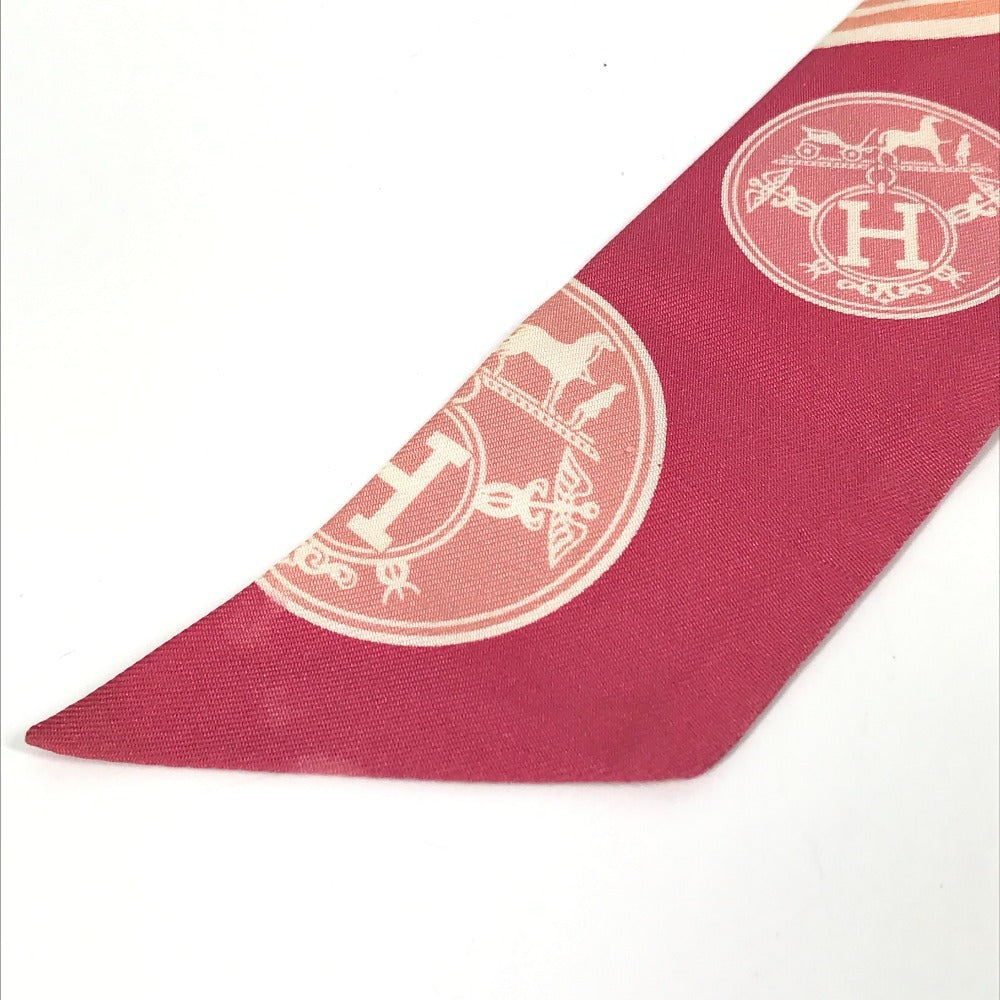 HERMES ツイリー ツィリー ツイリー スカーフ シルク レディース ピンク