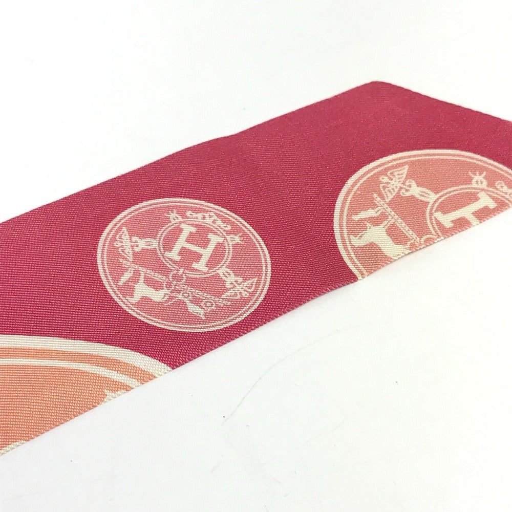 HERMES ツイリー ツィリー ツイリー スカーフ シルク レディース ピンク
