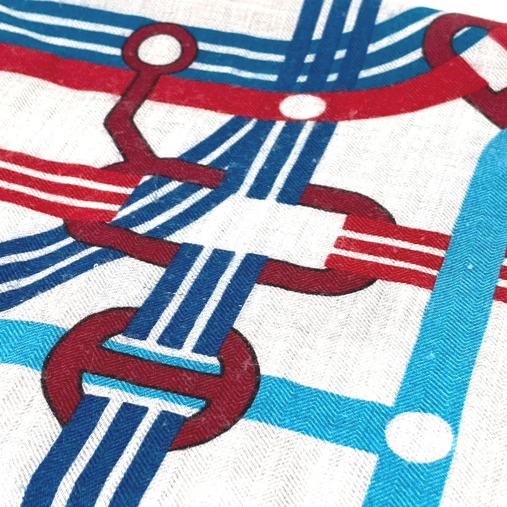 HERMES ポケット・ソイエ カレ 100 H カレ100H ショール ストール 大判 スカーフ カシミヤ ユニセックス グレー