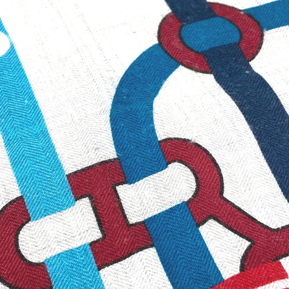 HERMES ポケット・ソイエ カレ 100 H カレ100H ショール ストール 大判 スカーフ カシミヤ ユニセックス グレー