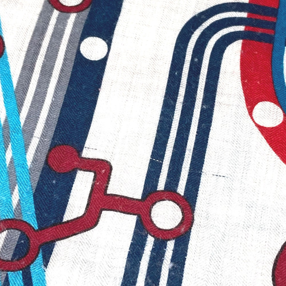 HERMES ポケット・ソイエ カレ 100 H カレ100H ショール ストール 大判 スカーフ カシミヤ ユニセックス グレー