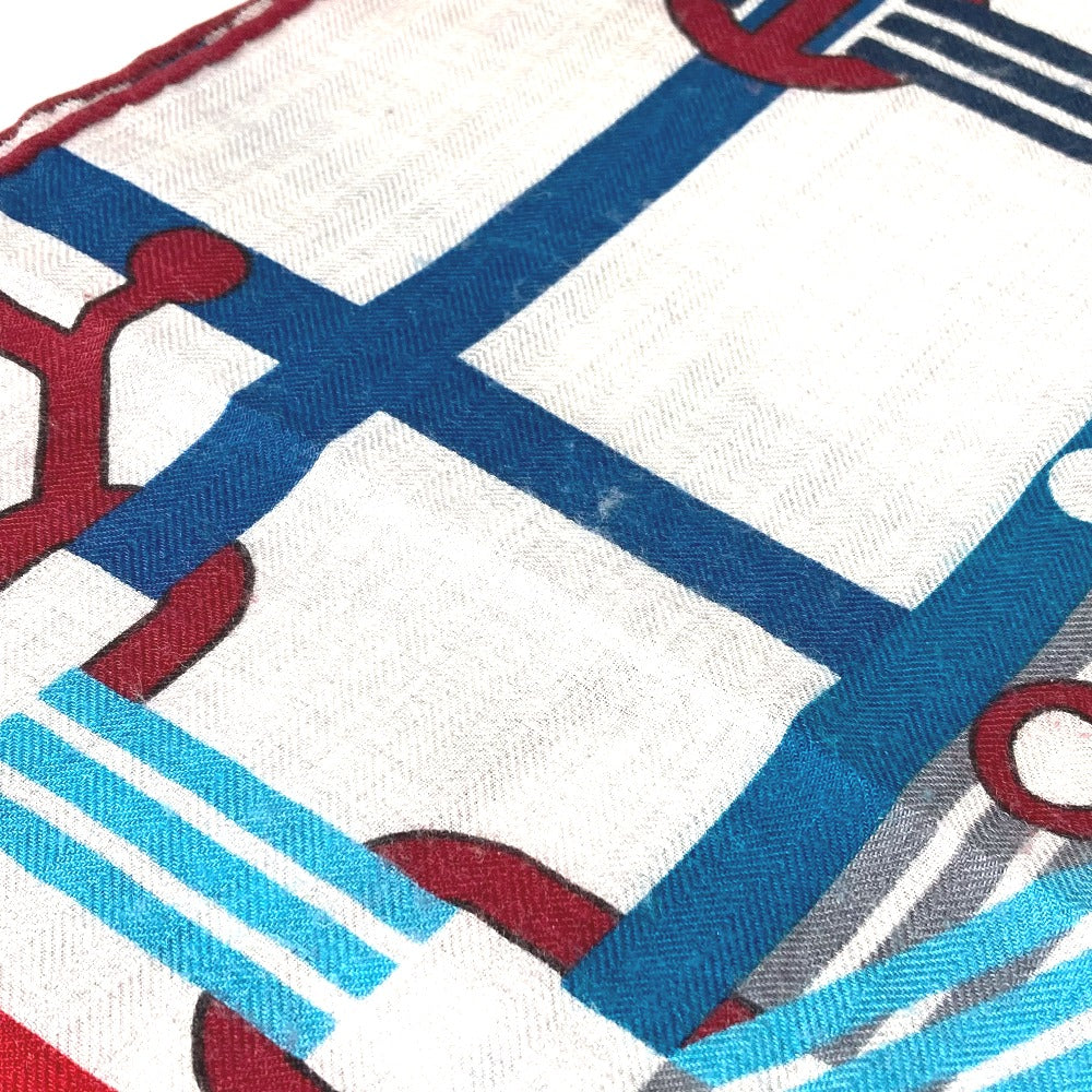 HERMES ポケット・ソイエ カレ 100 H カレ100H ショール ストール 大判 スカーフ カシミヤ ユニセックス グレー