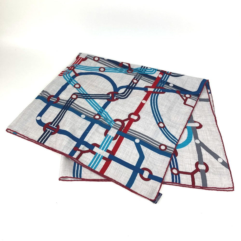 HERMES ポケット・ソイエ カレ 100 H カレ100H ショール ストール 大判 スカーフ カシミヤ ユニセックス グレー