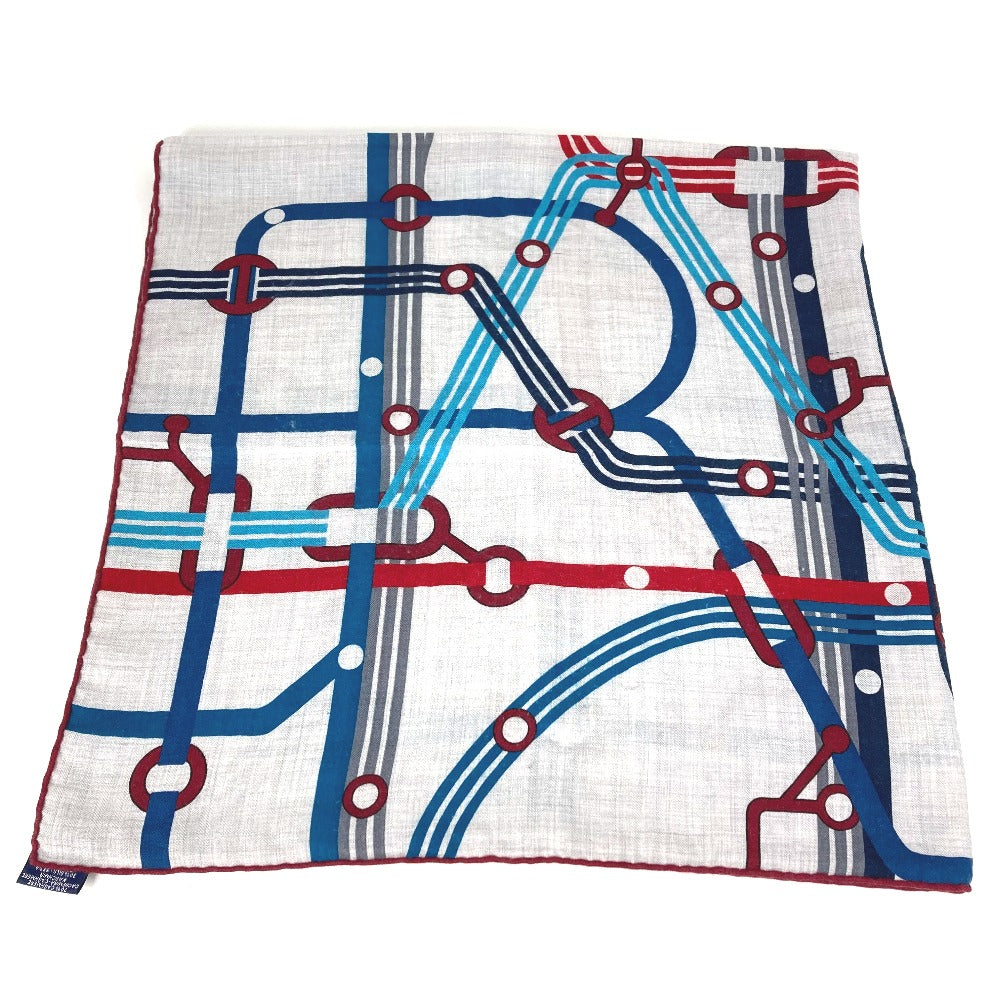 HERMES ポケット・ソイエ カレ 100 H カレ100H ショール ストール 大判 スカーフ カシミヤ ユニセックス グレー