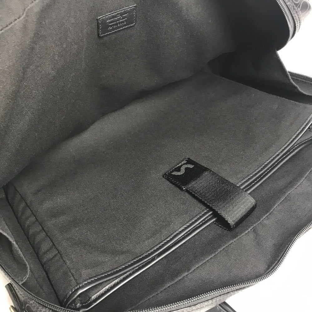 Salvatore Ferragamo 2WAYバッグ ショルダーバッグ カバン ロゴ ガンチーニ ビジネスバッグ ブリーフケース 書類バッグ ハンドバッグ レザー ユニセックス ブラック