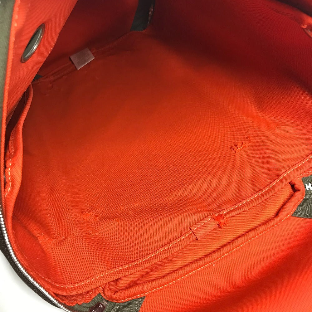 HERMES H068639CKAA 2WAYバッグ ハンドバッグ 斜め掛け 犬用キャリーバッグ 肩掛け カバン ボストンバッグ ペット 犬 ワンちゃん ショルダーバッグ ナイロン ユニセックス カーキ / フー カーキ