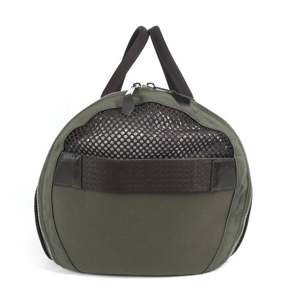 HERMES H068639CKAA 2WAYバッグ ハンドバッグ 斜め掛け 犬用キャリーバッグ 肩掛け カバン ボストンバッグ ペット 犬 ワンちゃん ショルダーバッグ ナイロン ユニセックス カーキ / フー カーキ