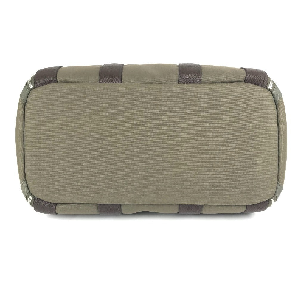 HERMES H068639CKAA 2WAYバッグ ハンドバッグ 斜め掛け 犬用キャリーバッグ 肩掛け カバン ボストンバッグ ペット 犬 ワンちゃん ショルダーバッグ ナイロン ユニセックス カーキ / フー カーキ