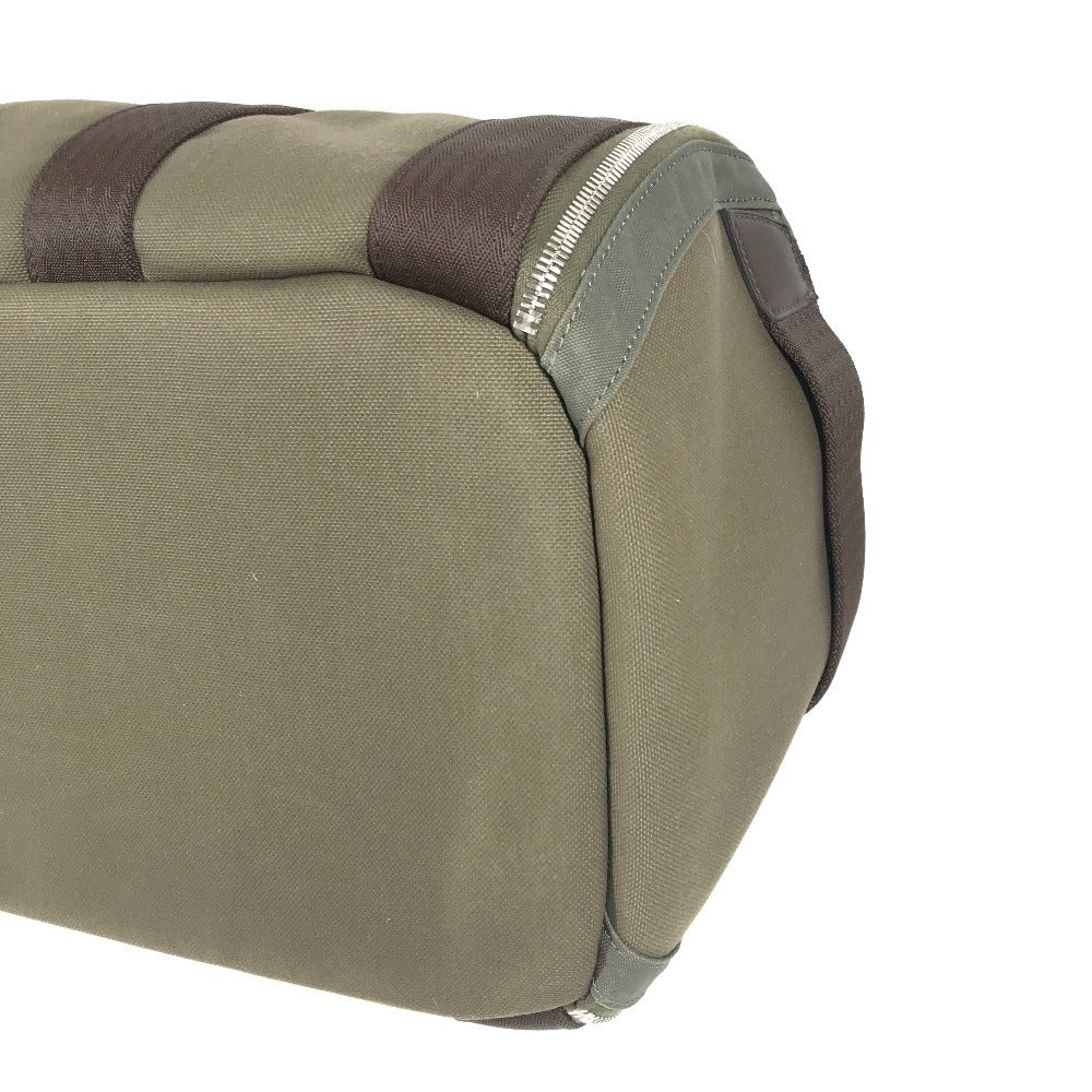 HERMES H068639CKAA 2WAYバッグ ハンドバッグ 斜め掛け 犬用キャリーバッグ 肩掛け カバン ボストンバッグ ペット 犬 ワンちゃん ショルダーバッグ ナイロン ユニセックス カーキ / フー カーキ