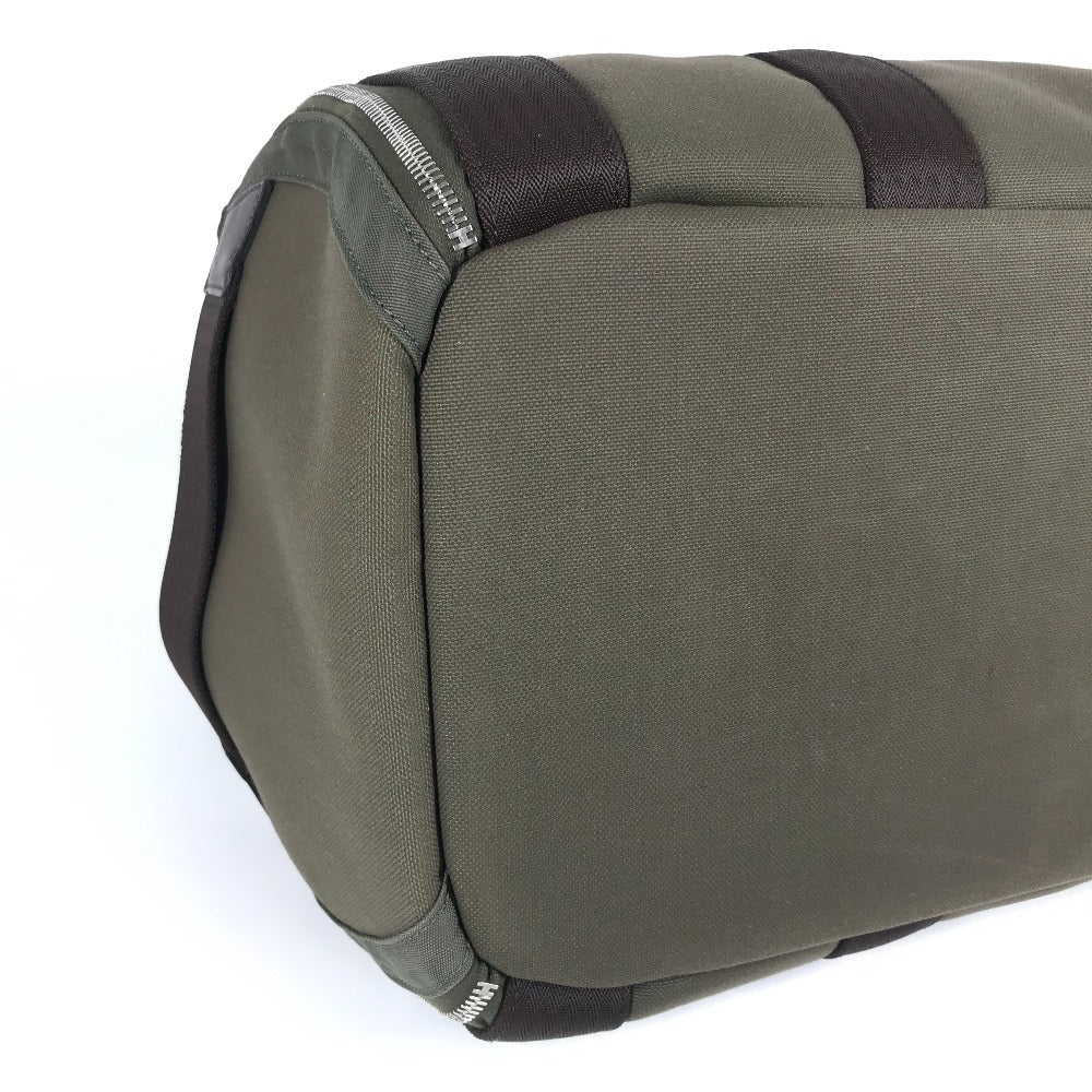 HERMES H068639CKAA 2WAYバッグ ハンドバッグ 斜め掛け 犬用キャリーバッグ 肩掛け カバン ボストンバッグ ペット 犬 ワンちゃん ショルダーバッグ ナイロン ユニセックス カーキ / フー カーキ