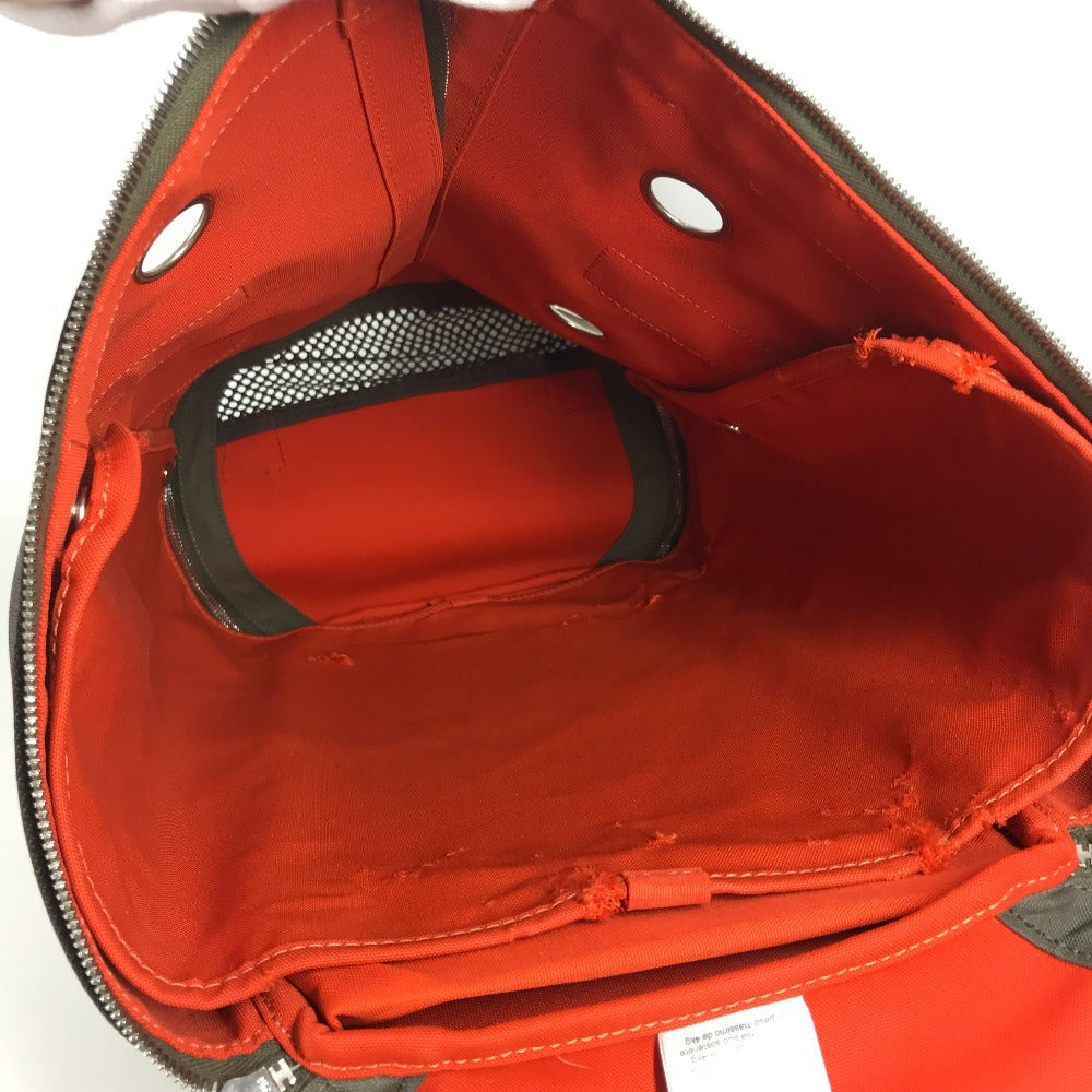 HERMES H068639CKAA 2WAYバッグ ハンドバッグ 斜め掛け 犬用キャリーバッグ 肩掛け カバン ボストンバッグ ペット 犬 ワンちゃん ショルダーバッグ ナイロン ユニセックス カーキ / フー カーキ