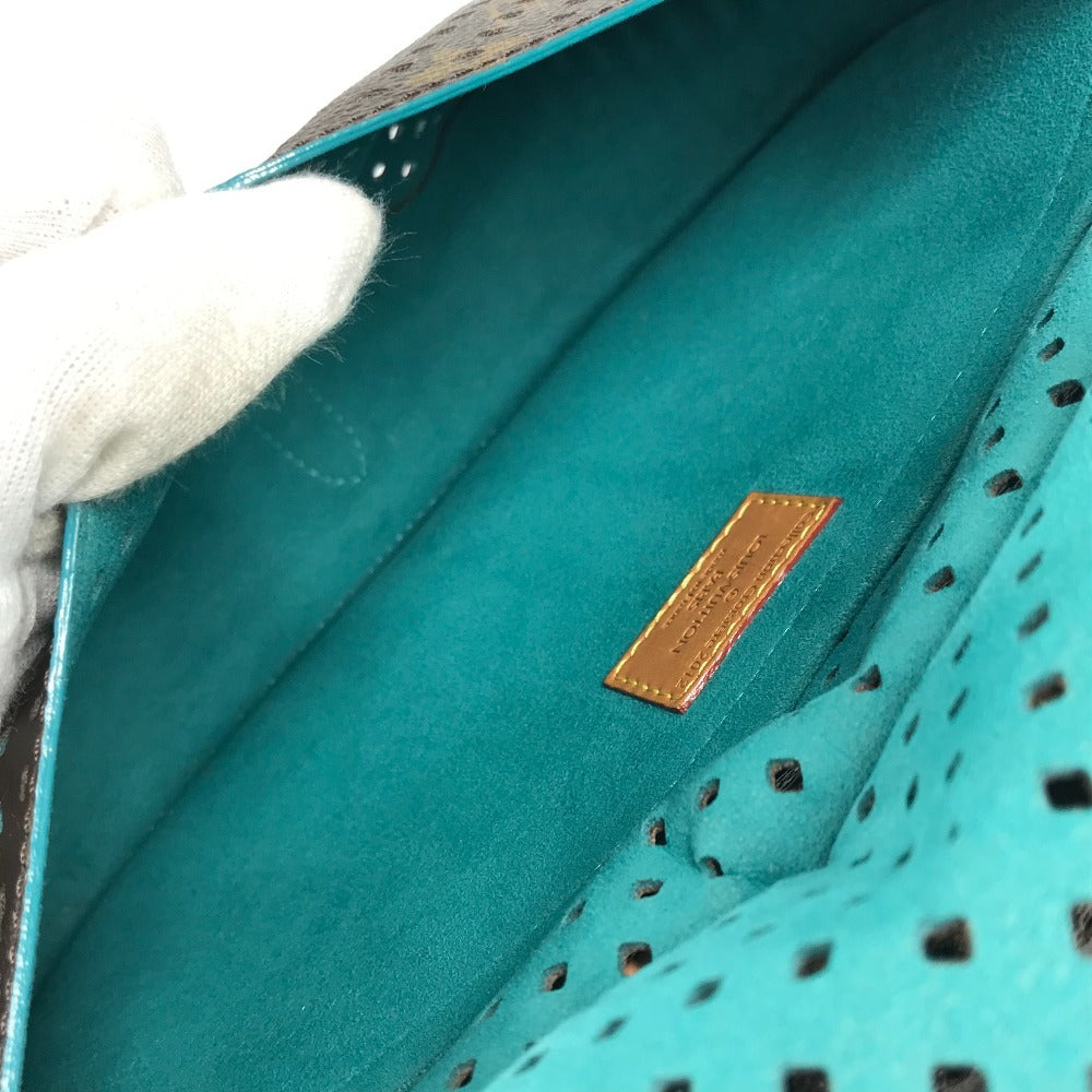 LOUIS VUITTON M93998 モノグラムペルフォ フローレソミュール カバン 斜め掛け フラップ パンチング ショルダーバッグ モノグラムキャンバス ユニセックス テュルコワーズ ブルー