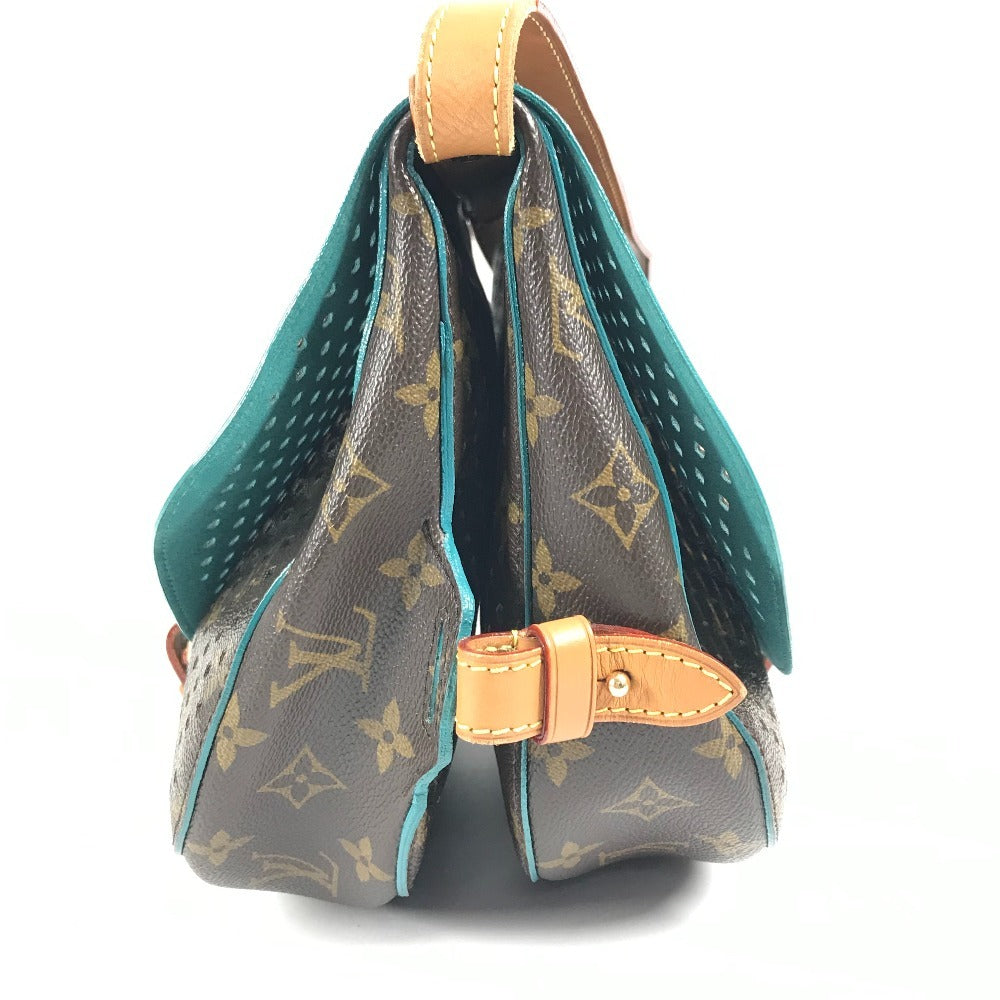 LOUIS VUITTON M93998 モノグラムペルフォ フローレソミュール カバン 斜め掛け フラップ パンチング ショルダーバッグ モノグラムキャンバス ユニセックス テュルコワーズ ブルー