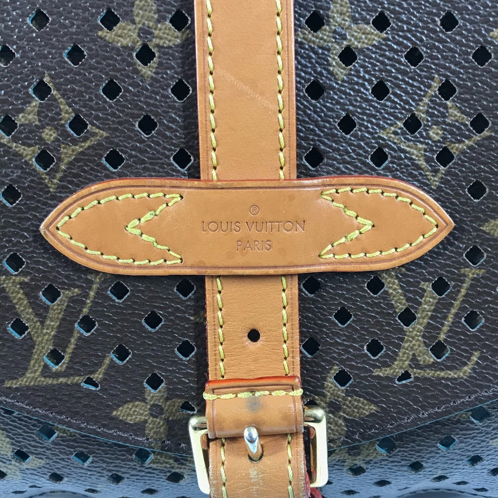 LOUIS VUITTON M93998 モノグラムペルフォ フローレソミュール カバン 斜め掛け フラップ パンチング ショルダーバッグ モノグラムキャンバス ユニセックス テュルコワーズ ブルー