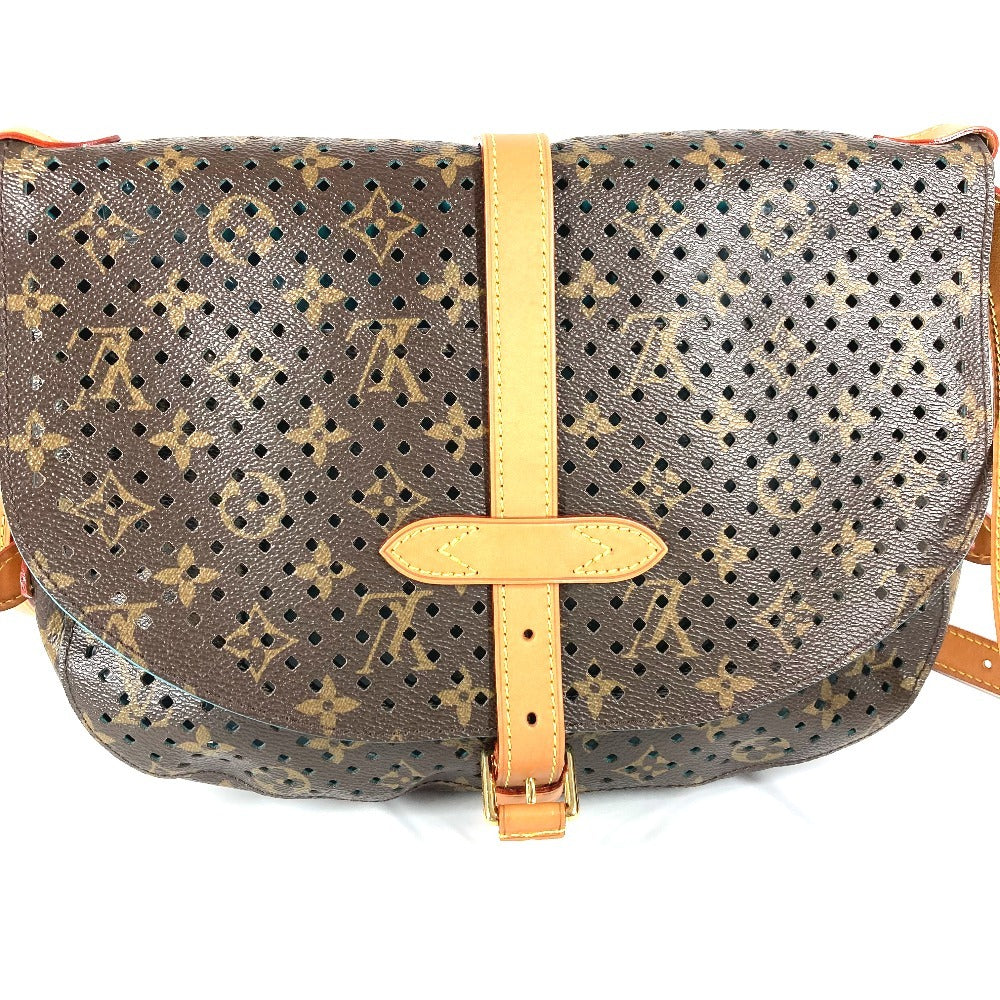 LOUIS VUITTON M93998 モノグラムペルフォ フローレソミュール カバン 斜め掛け フラップ パンチング ショルダーバッグ モノグラムキャンバス ユニセックス テュルコワーズ ブルー