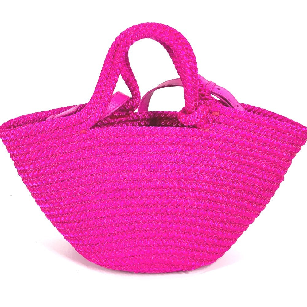 BALENCIAGA 695612 2WAYバッグ トートバッグ IBIZA イビザ スモール バスケット カバン ショルダーバッグ 斜め掛け ハンドバッグ ナイロン レディース ピンク