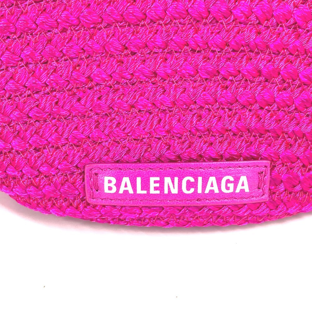 BALENCIAGA 695612 2WAYバッグ トートバッグ IBIZA イビザ スモール バスケット カバン ショルダーバッグ 斜め掛け ハンドバッグ ナイロン レディース ピンク