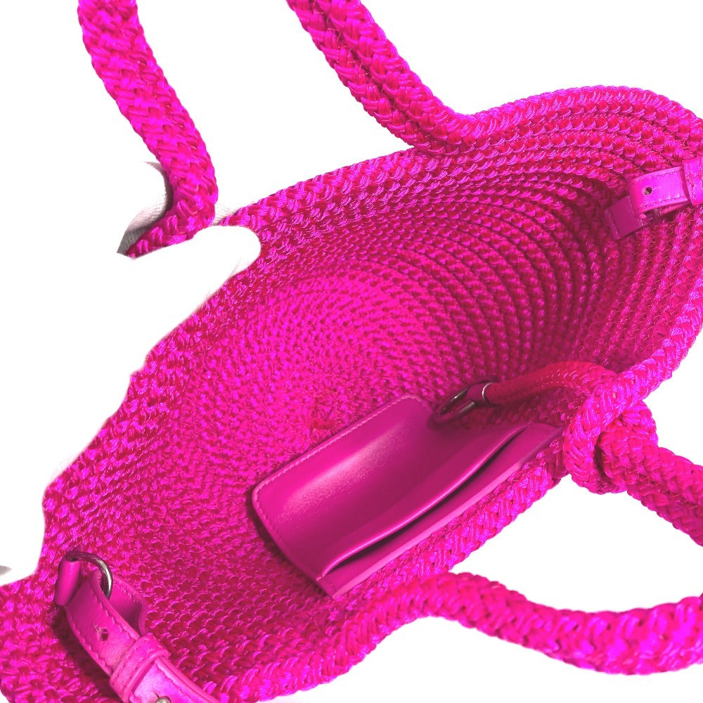 BALENCIAGA 695612 2WAYバッグ トートバッグ IBIZA イビザ スモール バスケット カバン ショルダーバッグ 斜め掛け ハンドバッグ ナイロン レディース ピンク