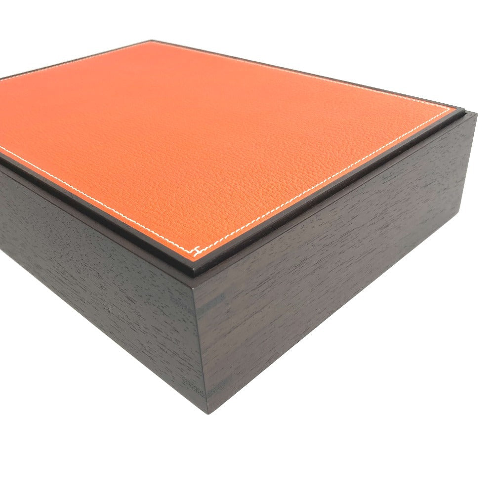 HERMES ジュエリーケース ジュエリーボックス プレイヤード 木箱 Hロゴ
