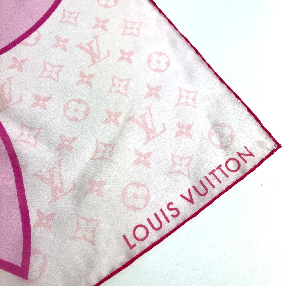 LOUIS VUITTON M96088 LV×TM 村上隆 桜 サクラ LV×TM カレ55 チェリーブロッサム スカーフ シルク ユニセックス ピンク