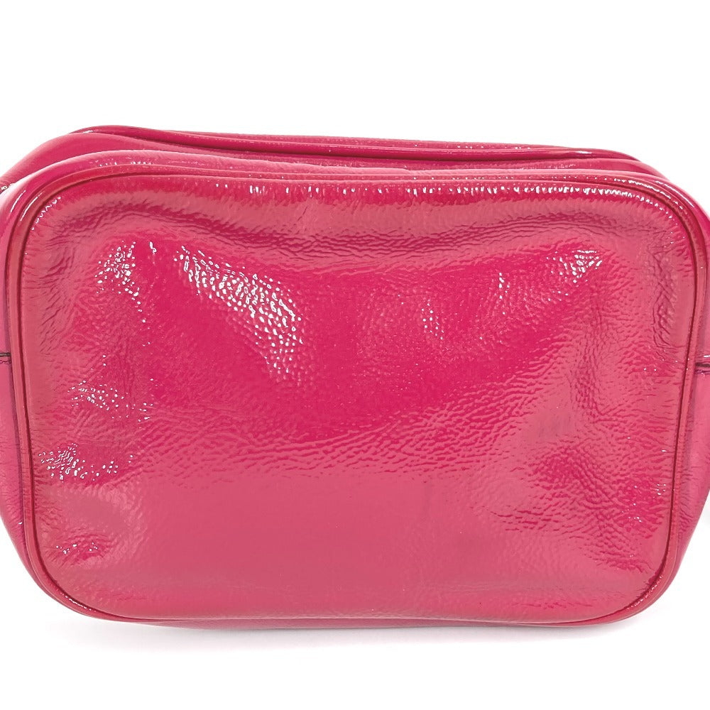 GUCCI 308364 ソーホー スモールディスコ タッセル フリンジ カバン 斜め掛け GG ロゴ ポシェット ショルダーバッグ パテントレザー ユニセックス パープル