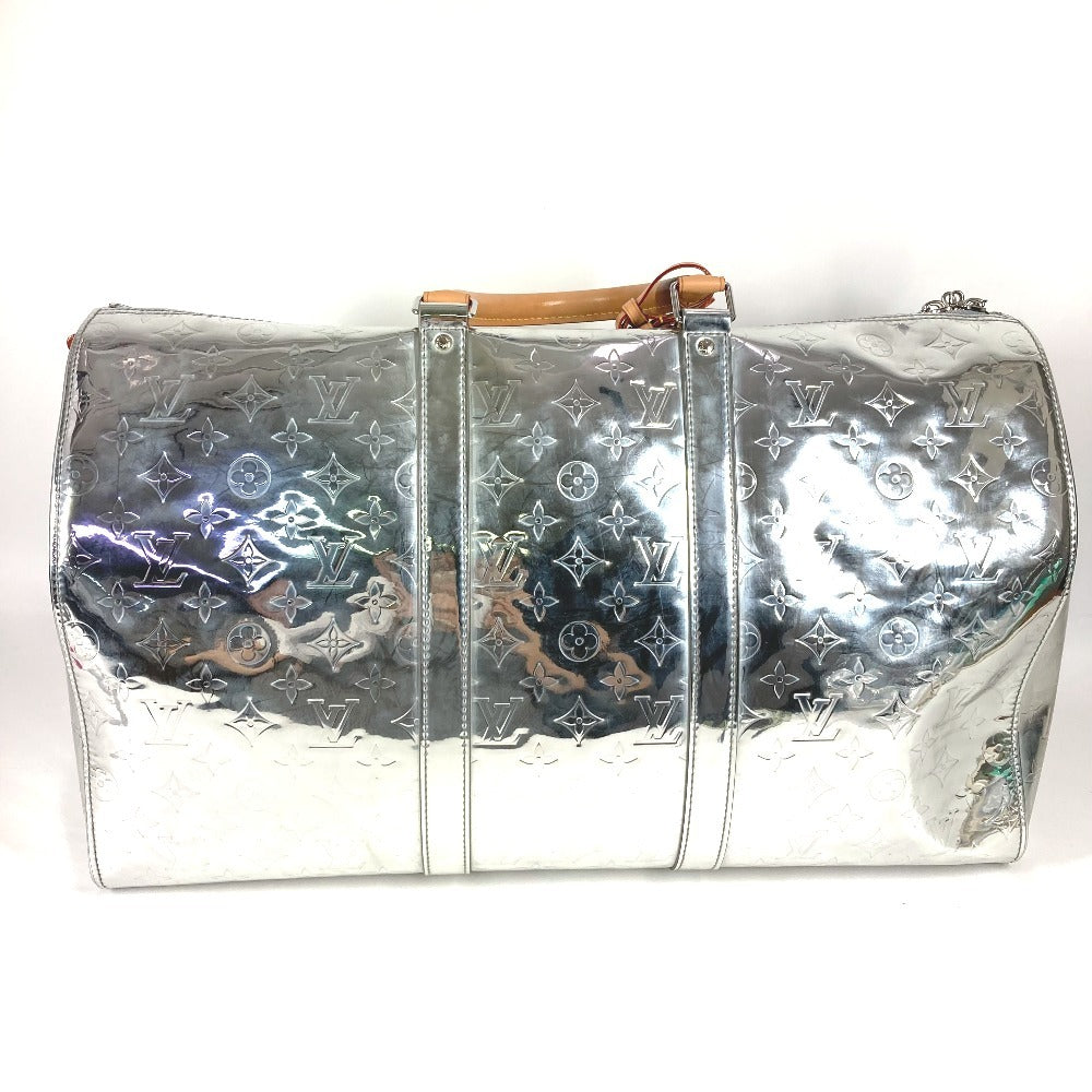 LOUIS VUITTON M45886 モノグラムミラー キーポルバンドリエール50 旅行バッグ ハンドバッグ トラベルバッグ ボストンバッグ レザー ユニセックス シルバー