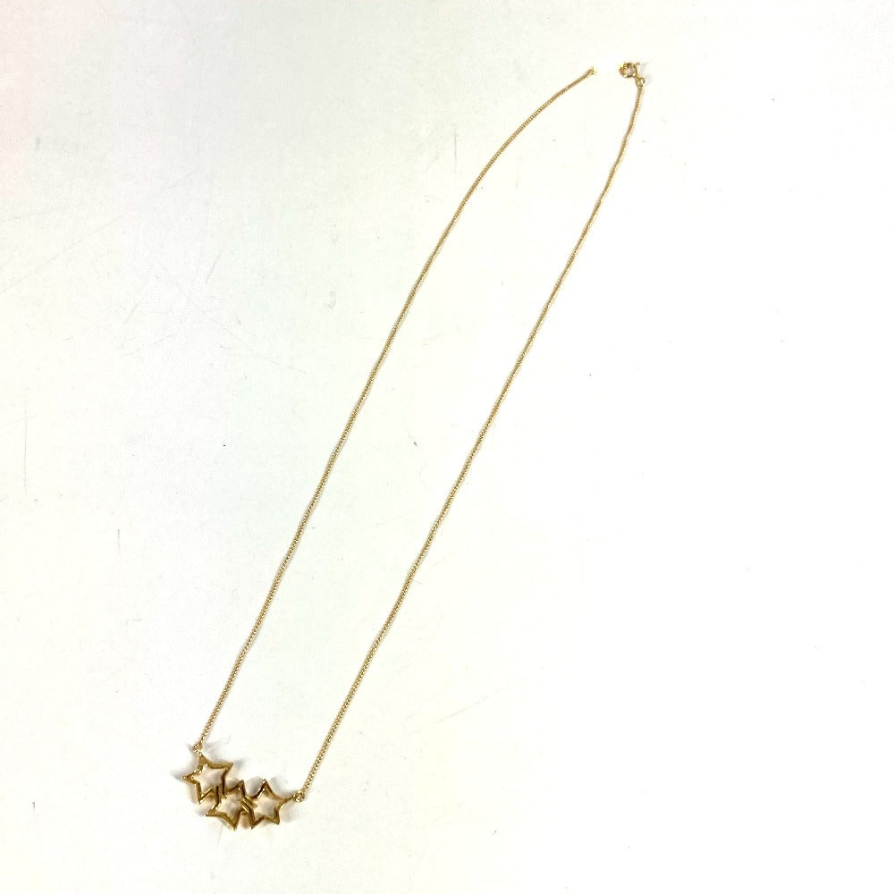 TIFFANY&Co. トリプルスター 星 チェーンネックレス アクセサリー 金 K18 ネックレス Au750 レディース ゴールド