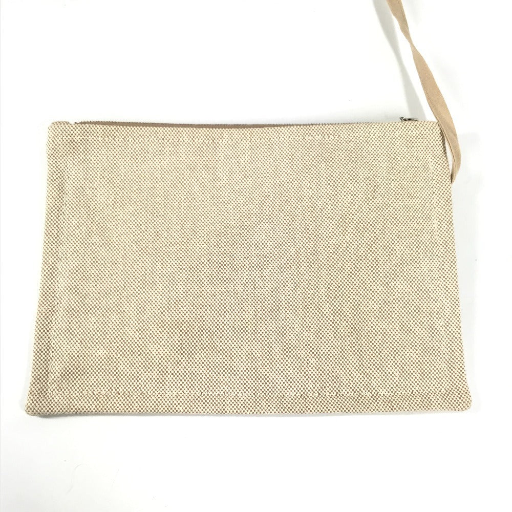 HERMES トートバッグ ポーチ付き セバスドプラージュ ロゴ 肩掛け カバン ボストンバッグ ショルダーバッグ コットン ユニセックス マルチカラー