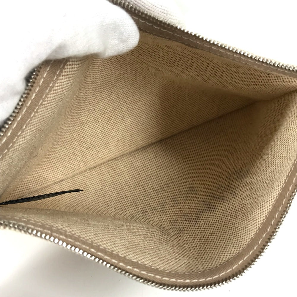 HERMES トートバッグ ポーチ付き セバスドプラージュ ロゴ 肩掛け カバン ボストンバッグ ショルダーバッグ コットン ユニセックス マルチカラー