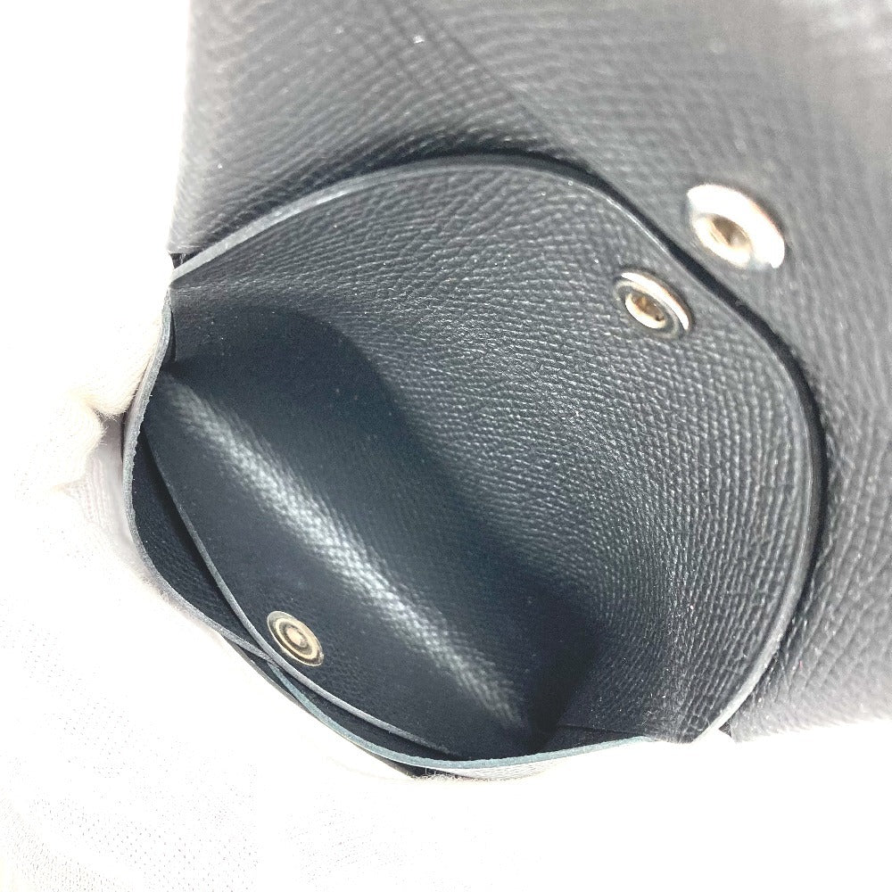 HERMES 2つ折り カルヴィデュオ カルヴィ デュオ カードケース 小銭入れ 財布 名刺入れ パスケース コインケース エプソン ユニセックス ブラック