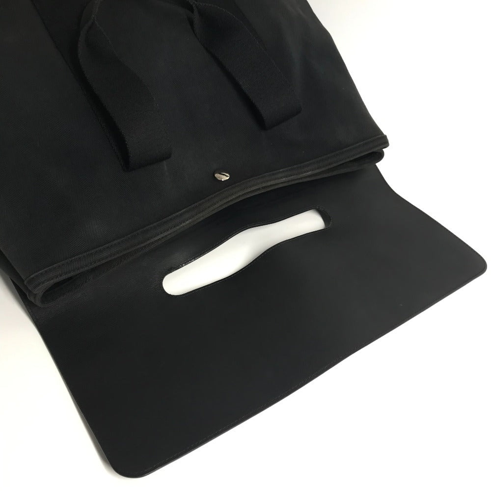 HERMES ヴァルパライソMM ヴァルパライソ MM カバン ミニボストンバッグ トートバッグ ハンドバッグ コットン ユニセックス ブラック