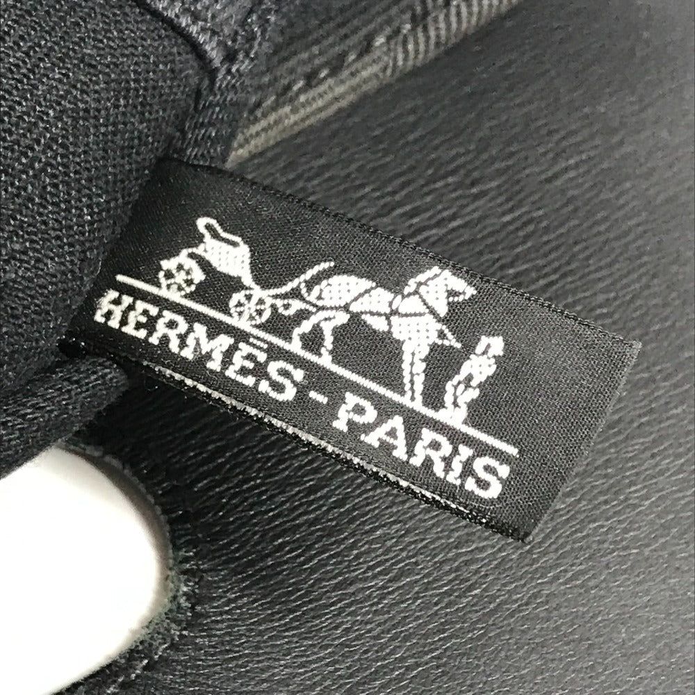 HERMES ヴァルパライソMM ヴァルパライソ MM カバン ミニボストンバッグ トートバッグ ハンドバッグ コットン ユニセックス ブラック