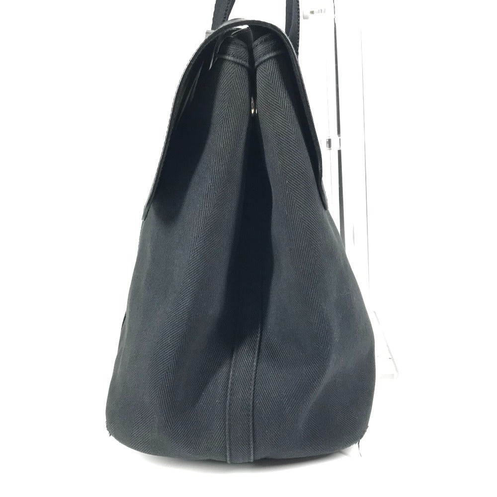 HERMES ヴァルパライソMM ヴァルパライソ MM カバン ミニボストンバッグ トートバッグ ハンドバッグ コットン ユニセックス ブラック
