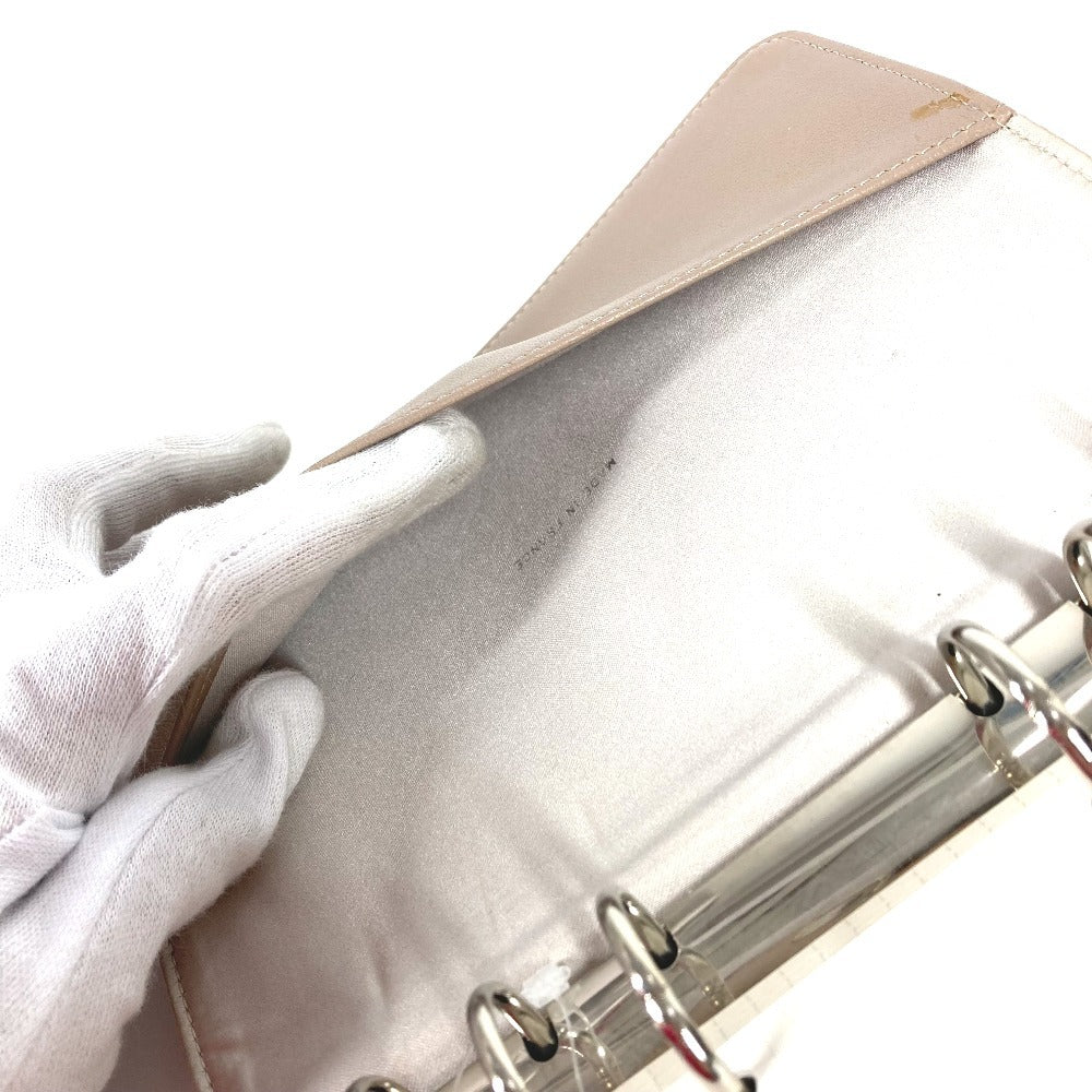 CHANEL ニュートラベルライン ロゴ システム手帳 ステーショナリー 手帳カバー ナイロンキャンバス ユニセックス ベージュ