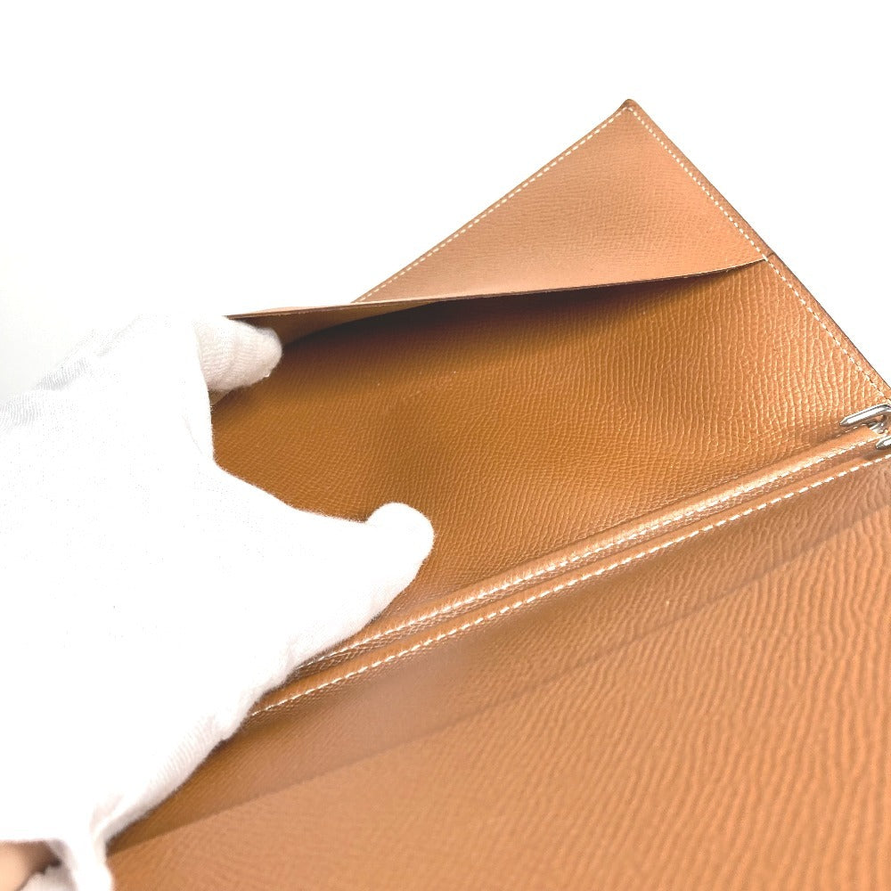 HERMES トリコロールカラー グローブトロッター アジェンダ ノートカバー システム手帳 ステーショナリー 手帳カバー エプソン ユニセックス ブラウン