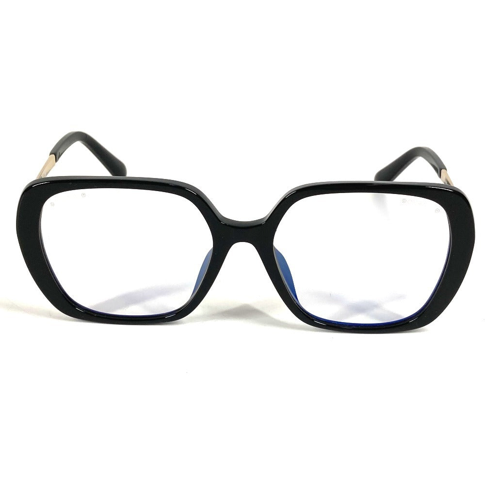CHANEL 3462-S-A ハート CC ココマーク ロゴ めがね メガネ アイウェア 眼鏡 サングラス プラスチック レディース ブラック