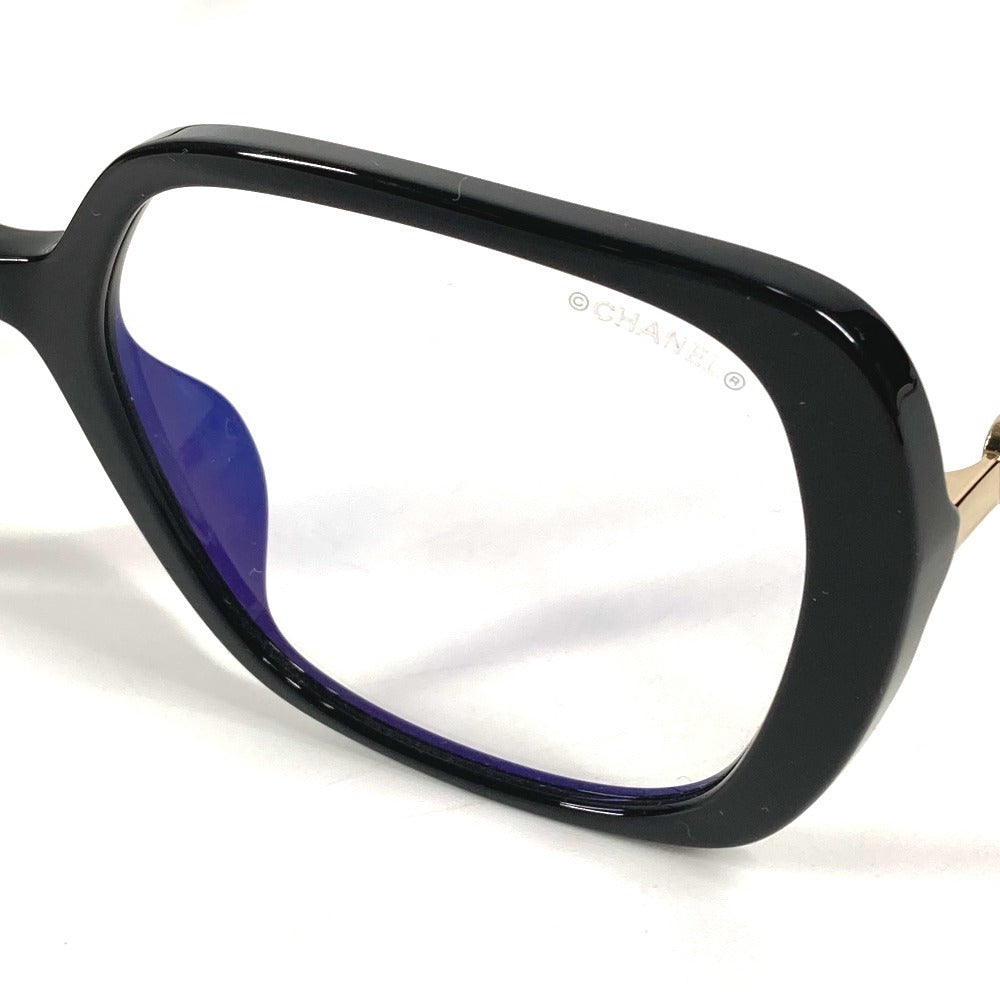 CHANEL 3462-S-A ハート CC ココマーク ロゴ めがね メガネ アイウェア 眼鏡 サングラス プラスチック レディース ブラック