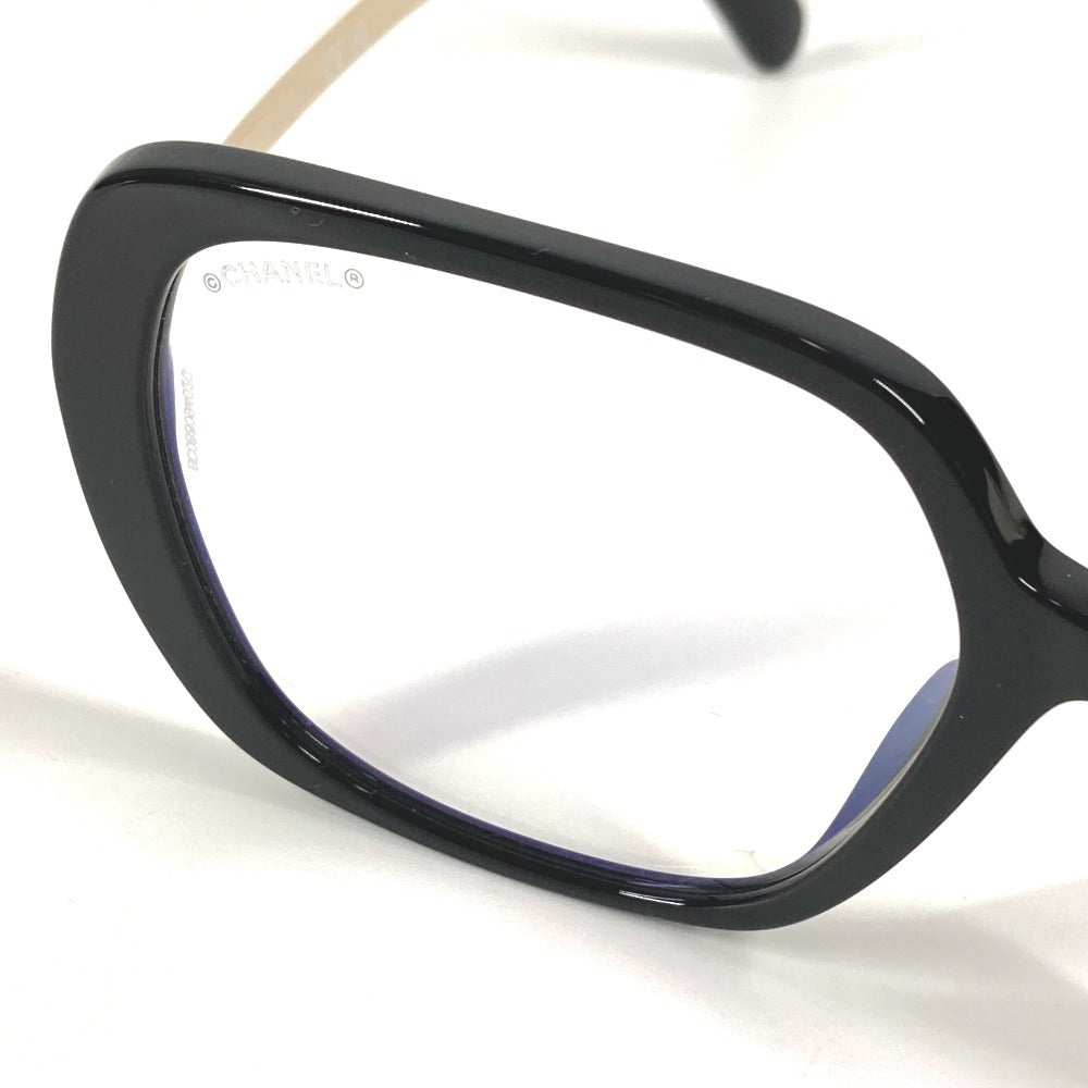 CHANEL 3462-S-A ハート CC ココマーク ロゴ めがね メガネ アイウェア 眼鏡 サングラス プラスチック レディース ブラック