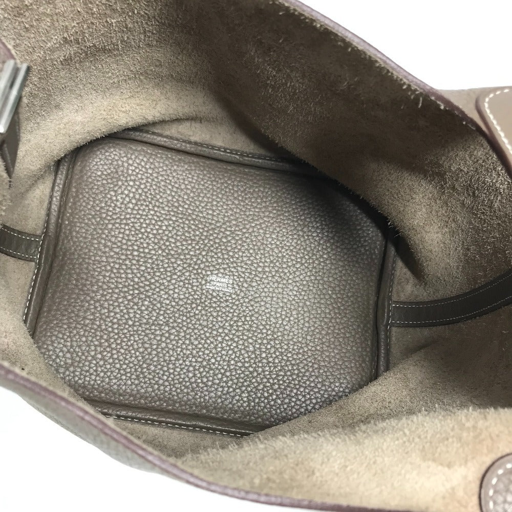 HERMES ピコタンロック MM 22 ピコタンロックMM ハンドバック カバン ハンドバッグ トリヨンクレマンス レディース エトゥープ グレー