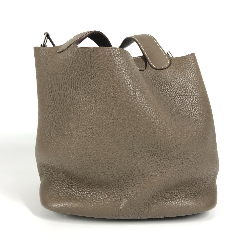 HERMES ピコタンロック MM 22 ピコタンロックMM ハンドバック カバン ハンドバッグ トリヨンクレマンス レディース エトゥープ グレー