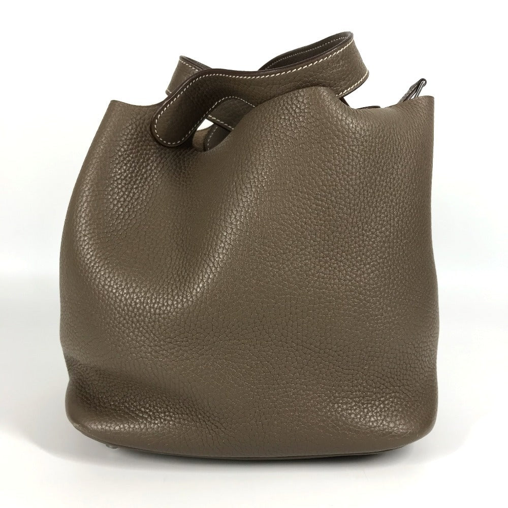 HERMES ピコタンロック MM 22 ピコタンロックMM ハンドバック カバン ハンドバッグ トリヨンクレマンス レディース エトゥープ グレー